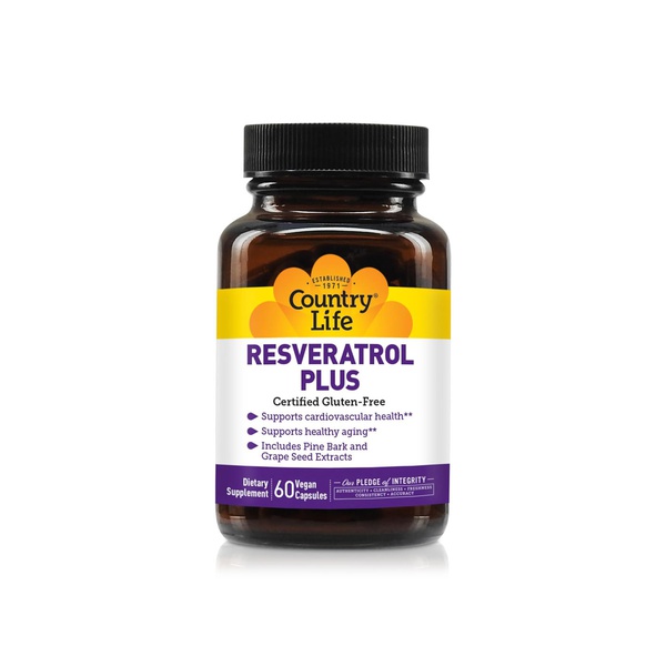Country Life Resveratrol Plus Capsules x 60