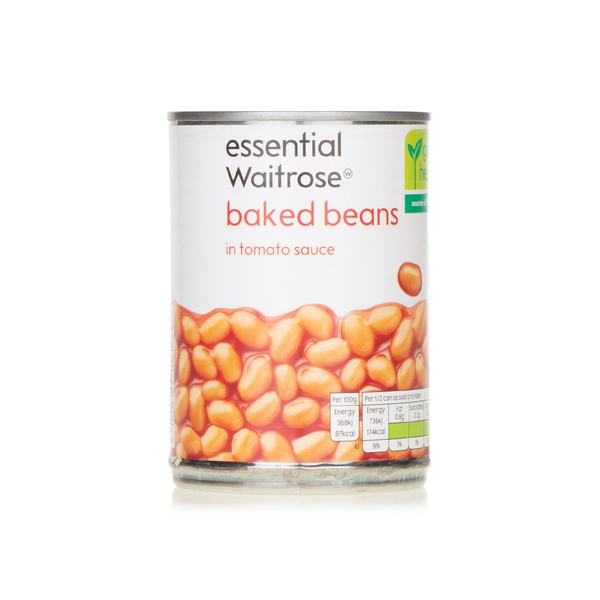 Buy Essential Waitrose baked beans in tomato sauce 400g in UAE