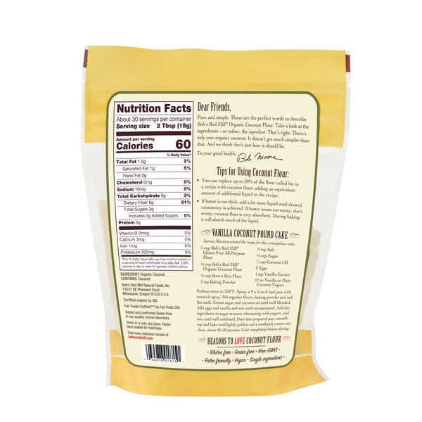Bob's Red Mill Coconut Flour 453g