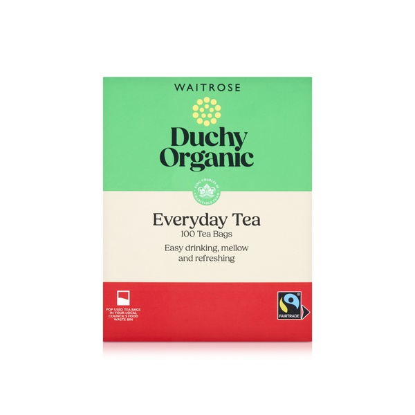 Waitrose Duchy Organic Everyday Teabags 250g x100