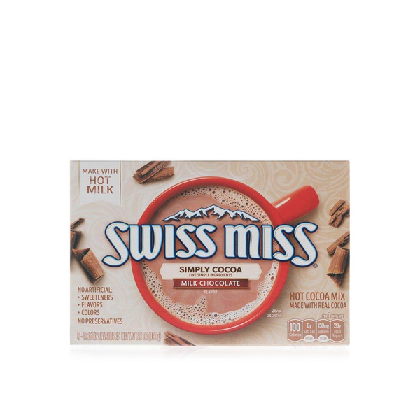 Buy Swiss Miss simply cocoa milk chocolate hot cocoa 193g in UAE