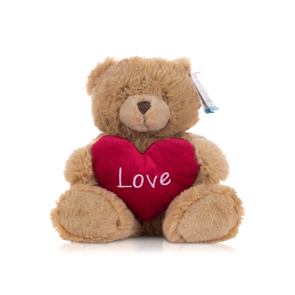 Keel Toys Harry Bear with Heart Brown 30cm