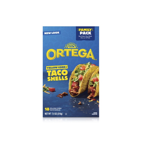Ortega Yellow Corn Taco Shells × 18 210g