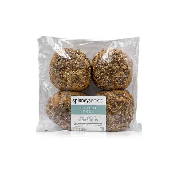 Spinneysfood Gluten-Free Seeded Rolls x4 208g