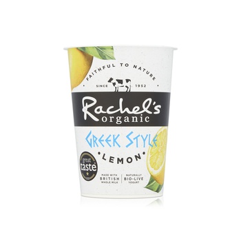 Rachel's Organic Greek Style Lemon Bio Live Yoghurt 450g