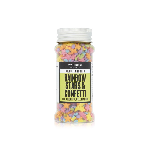 Waitrose Cook's Ingredients Rainbow Stars & Confetti 65g