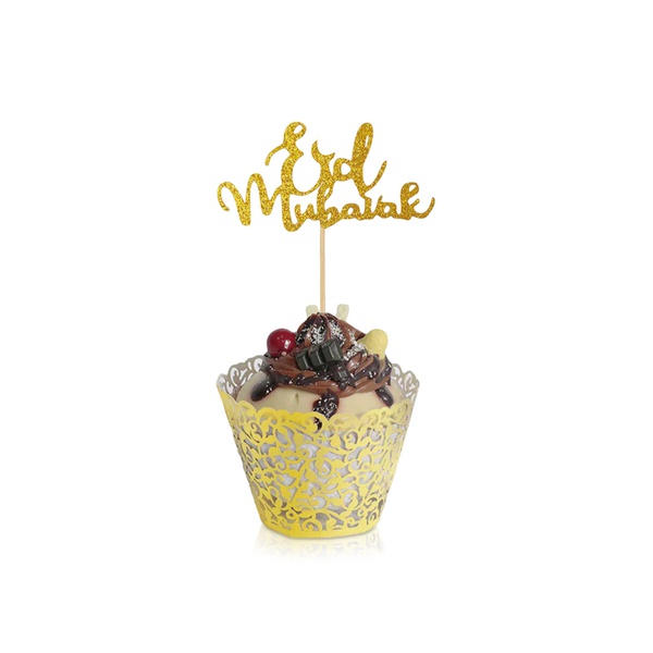Party Magic Eid Mubarak Cake Toppers and Wrappers x 8