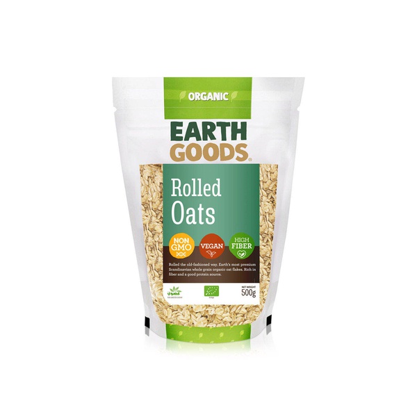 Earth Goods Organic Rolled Oats 500g