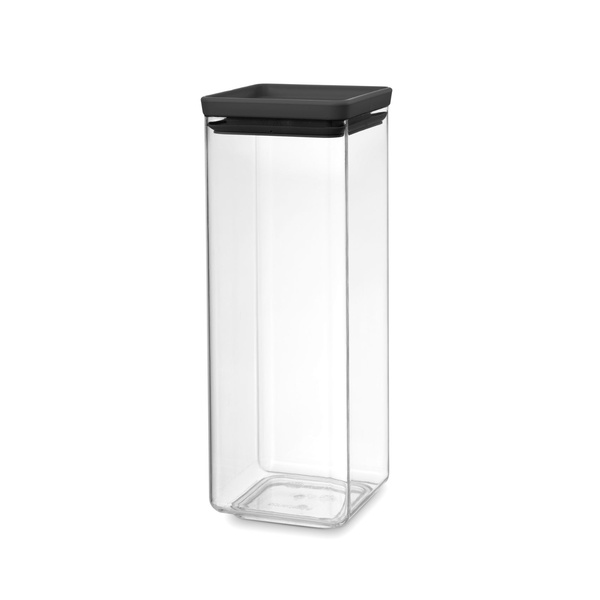 Brabantia Tasty Square Canister Dark Grey 2.5 litre