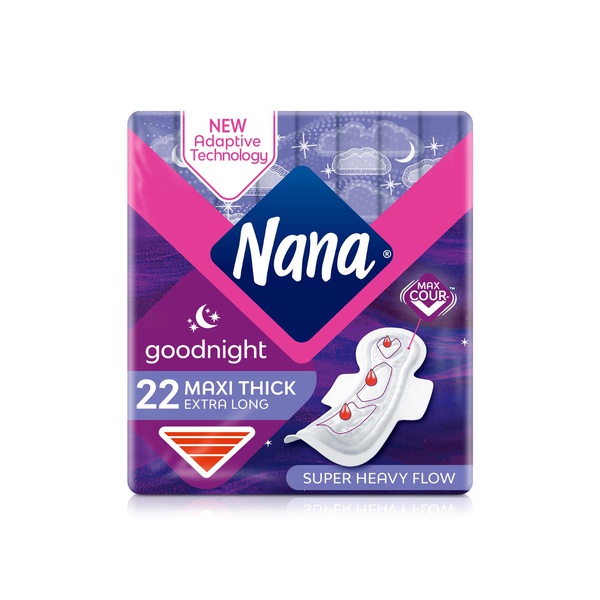 اشتري Nana maxi thick goodnight sanitary pads with wings x22 في الامارات