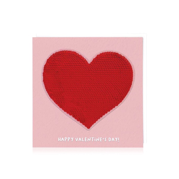 Pigment Valentine's Day card - red heart