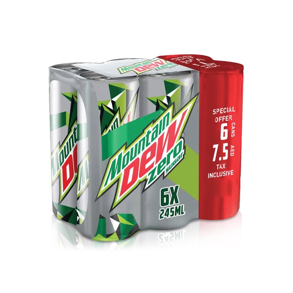 Mountain Dew Zero 245ml x 6