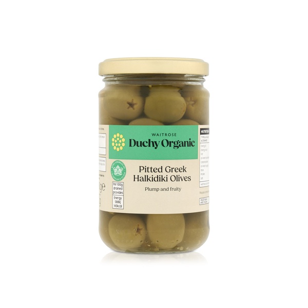 Waitrose Duchy Organic Pitted Halkidiki Olives 290g