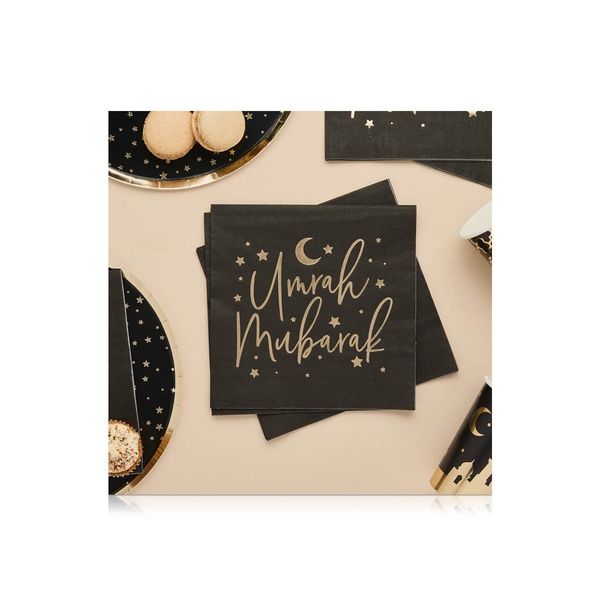 Hootyballoo Umrah Mubarak Paper Napkin x16