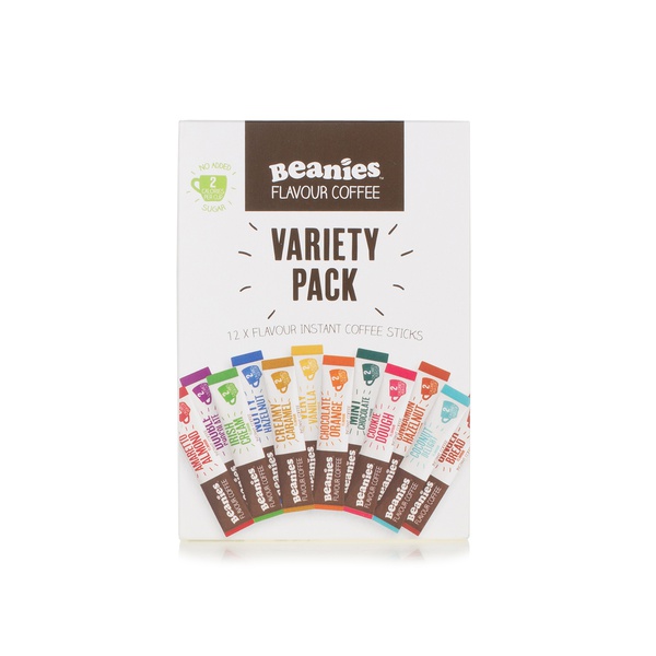 Beanies Flavoured Instant Coffee Sticks Variety Pack x 12