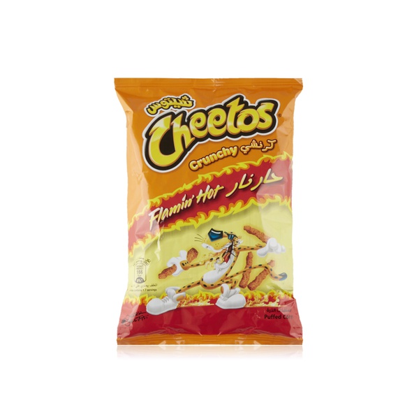 Buy Cheetos crunchy flaming hot crisps 50g in UAE