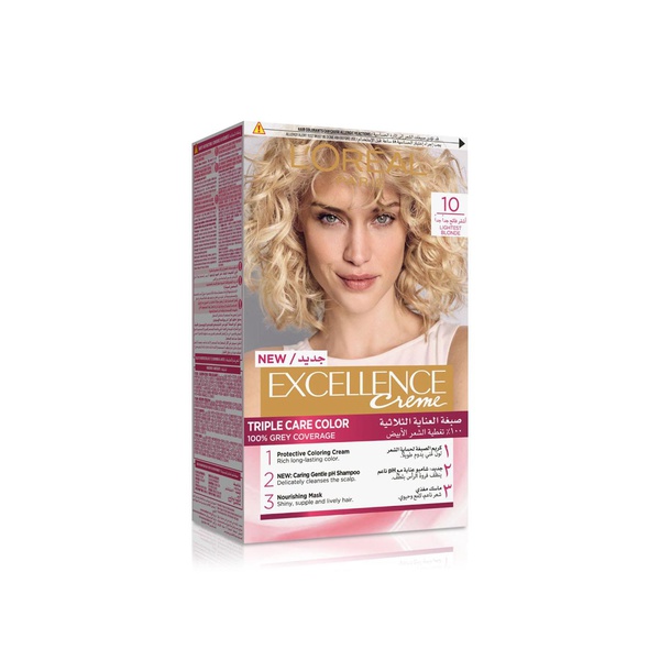 اشتري LOreal Paris Excellence creme permanent hair colour 10.0 lightest blonde في الامارات