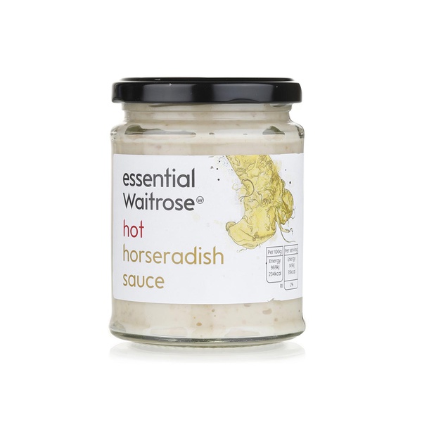 Buy Essential Waitrose hot horseradish sauce 285g in UAE