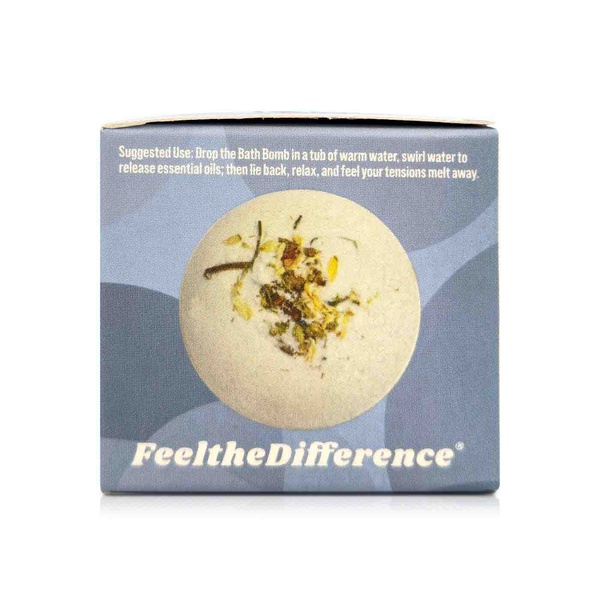 CBDFx 200mg CBD calming bath bomb lemongrass and chamomile 142g