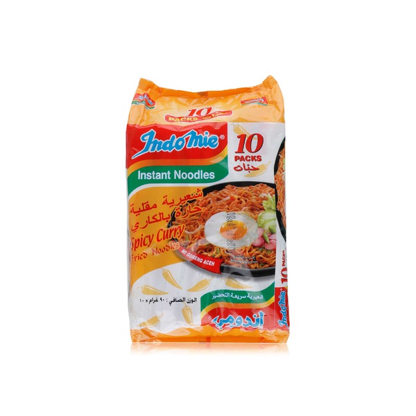 اشتري Indomie spicy curry instant noodles 90g x 10 في الامارات