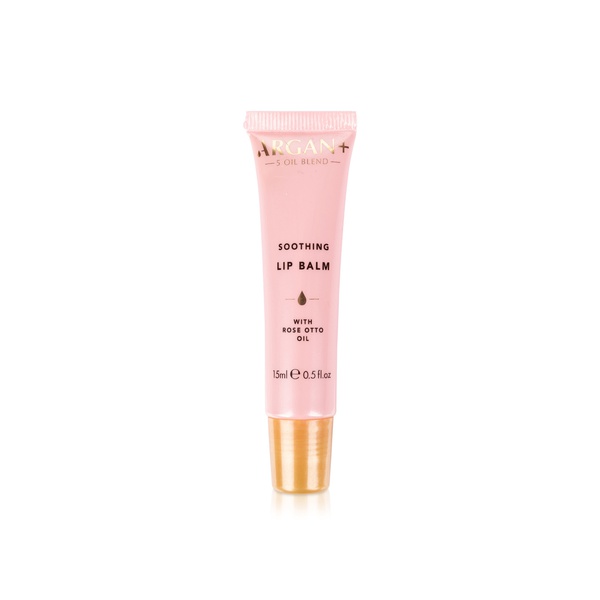 Argan+ Soothing Lip Balm with Rose Otto Oil 15ml