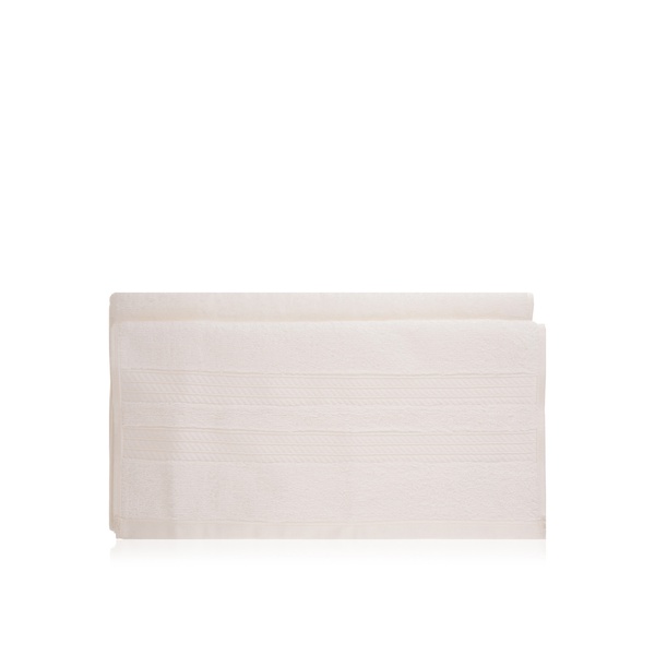 Buy Style plush hand towel white 41X80cm in UAE