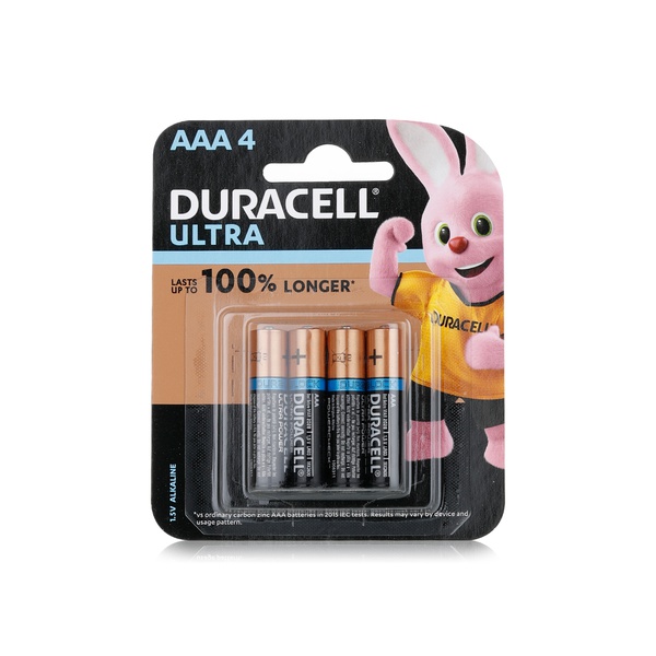 Duracell Ultra Alkaline AAA Batteries X4 Price In UAE | Spinneys UAE ...