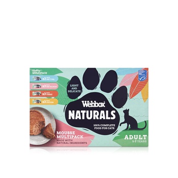 Webbox Naturals Mousse Cat Food 85g x 12