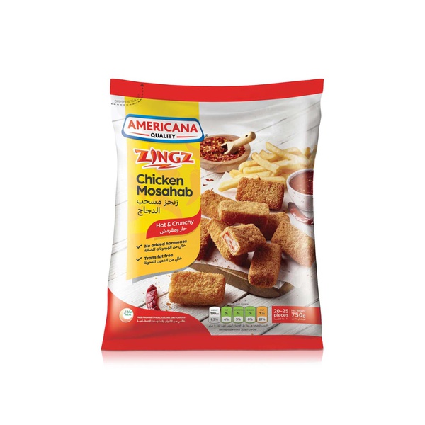 Americana Zingz Frozen Hot & Crunchy Chicken Mosahab 750g