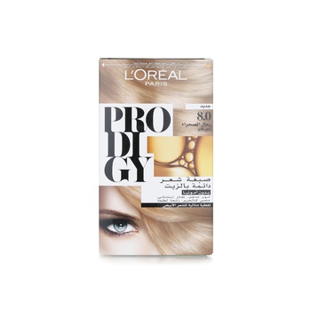 L'oreal Paris Prodigy Permanent No Ammonia Hair Colour 8.0 Light Blonde