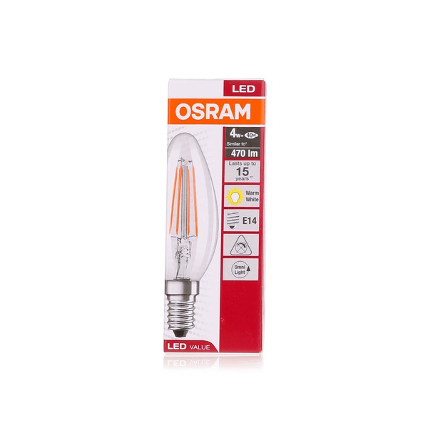 Buy Osram filament LED bulb 4w warm white in UAE