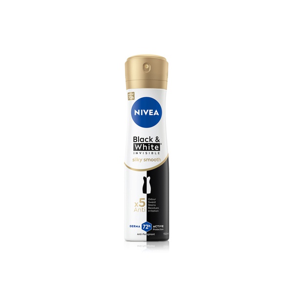 Nivea Black & White Silky Smooth Deodorant Spray 150ml