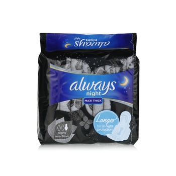 Always Thick Night Sanitary Pads x 8
