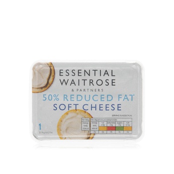 Waitrose Essential 50% Reduced Fat Soft Cheese Strength 1 250g