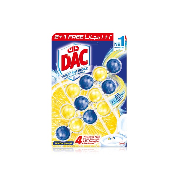 DAC Toilet Rim Block Lemon 50g 2+1 Free