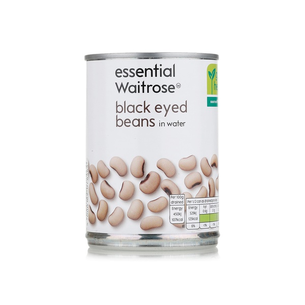 Waitrose Essential Black Eyed Beans in Water 400g