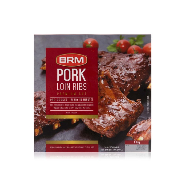 BRM Frozen Cooked Pork Loin Ribs 1Kg