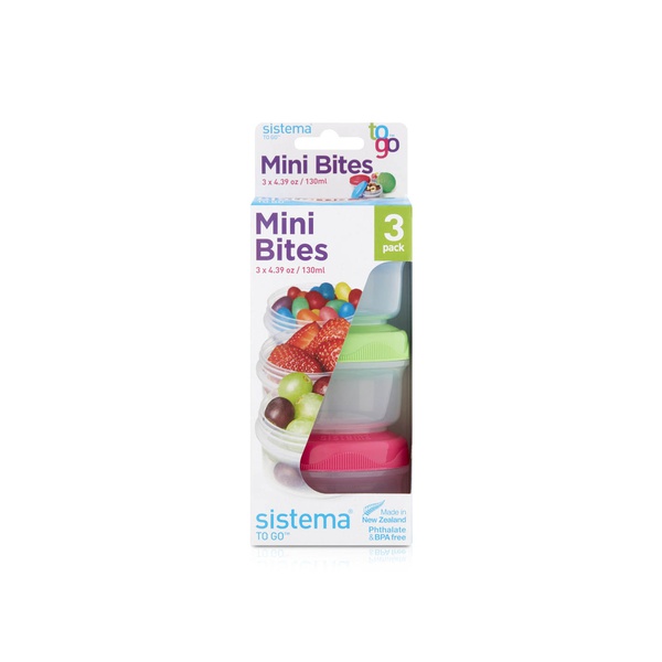 Sistema Mini Bites Container 130ml x 3