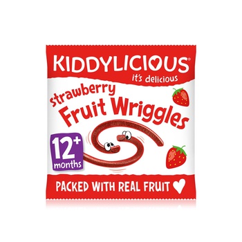 Kiddylicious Strawberry Fruit Wriggles 12g