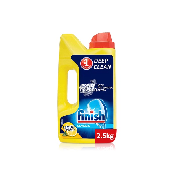 Finish Classic Lemon Sparkle Dishwasher Detergent Powder 2.5kg