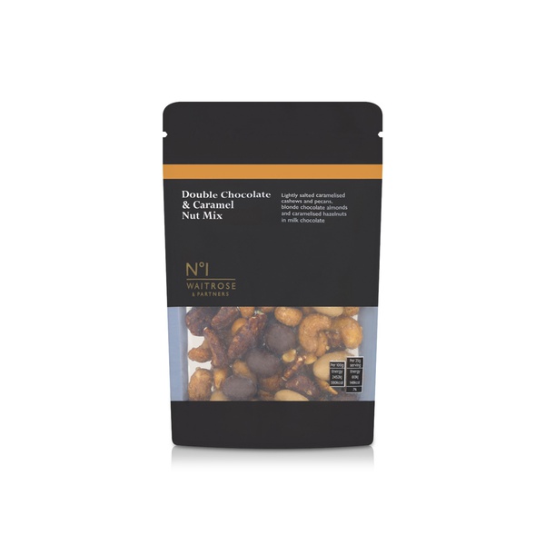 Waitrose No1 Double Chocolate & Caramel Nut Mix 150g