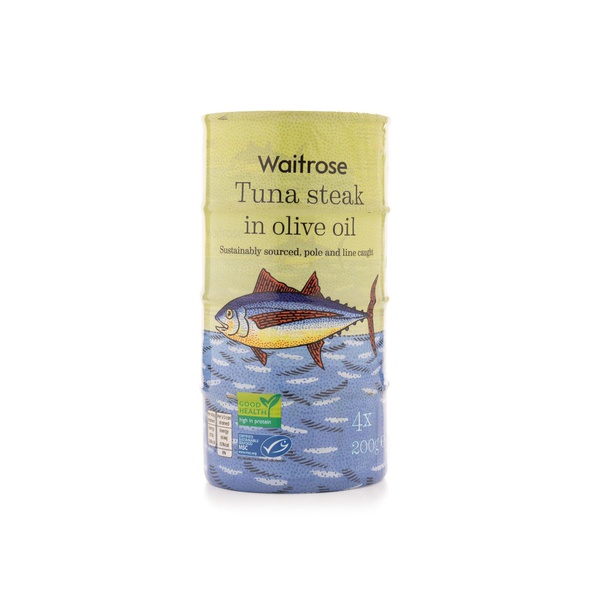 Waitrose Tuna Steak in Olive Oil 4 x 200g