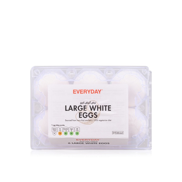اشتري SpinneysFOOD Everyday large white eggs x6 في الامارات