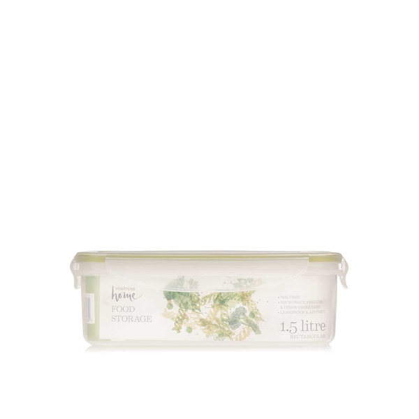 Waitrose Seal and Store Rectangular Container 1.5 litre