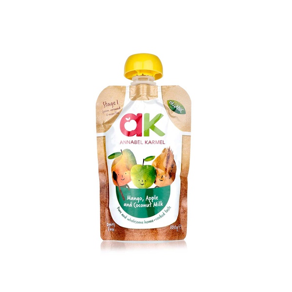 Buy Annabel Karmel organic mango, apple & coconut milk puree 100g in UAE