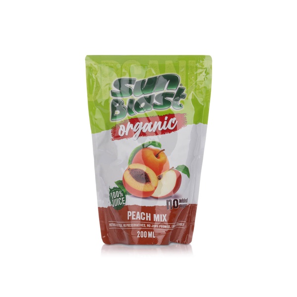 Sun Blast 100% Organic Peach Mix 200ml
