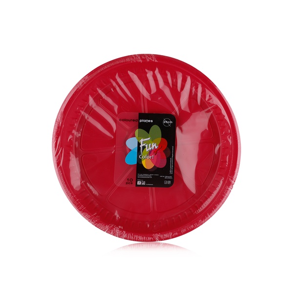 Fun Plastic Plates 25cm x 10