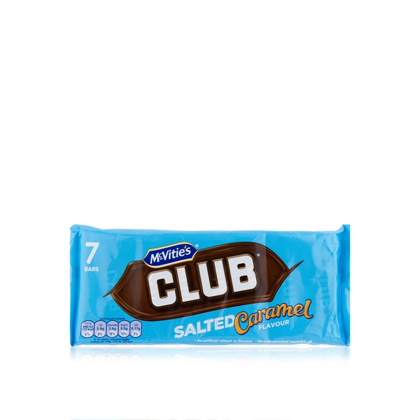 Mcvities Club Salted Caramel Flavour Biscuits 7s 154g