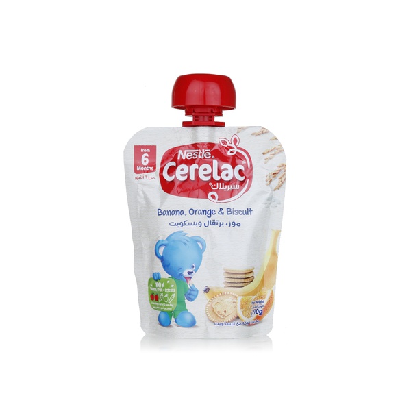 Nestle Cerelac Banana & Orange Puree 6m+ 90g