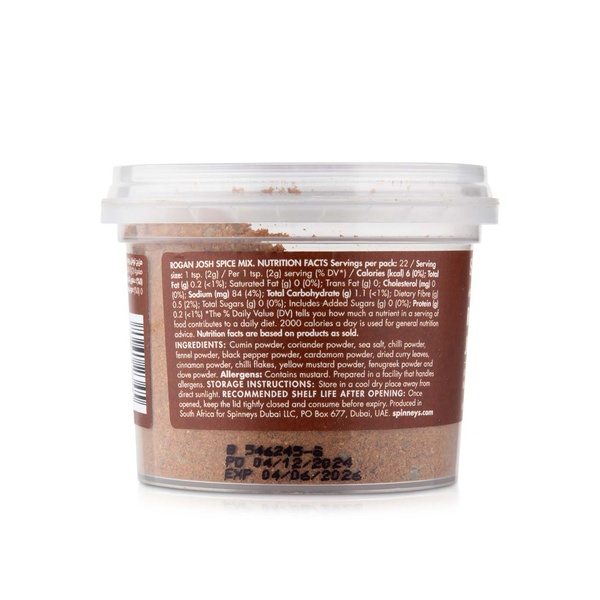 Spinneysfood Rogan Josh Spice Mix 45g